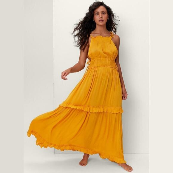 RARE!!! MANGO Halter Neck Maxi Dress NWT - Picture 14 of 16